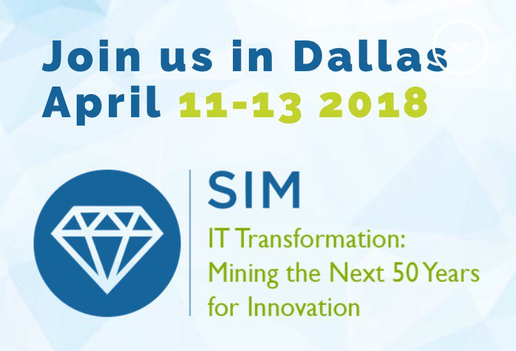 SIMInt's tweet photo. SIM's annual IT conference is back in 2018 and better than ever! Learn more about #SIMConnectLive18 here: https://t.co/mKGwk6VIhT https://t.co/xnBoJXILzt