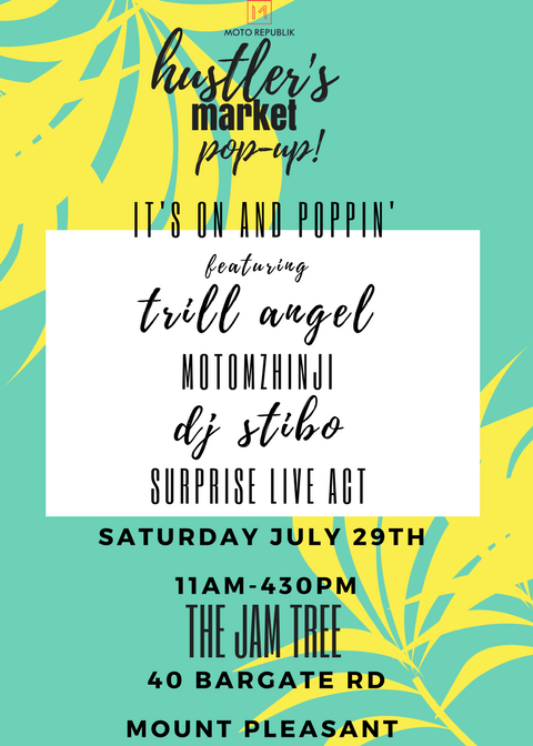 MsElleOh's tweet photo. Mark your calendars Nation x #HustlersMarketPopUp is hitting up The Jam Tree on Saturday, July 29th! #JamPackedWeekend #CreativeHustle https://t.co/QOzrbgcQDs