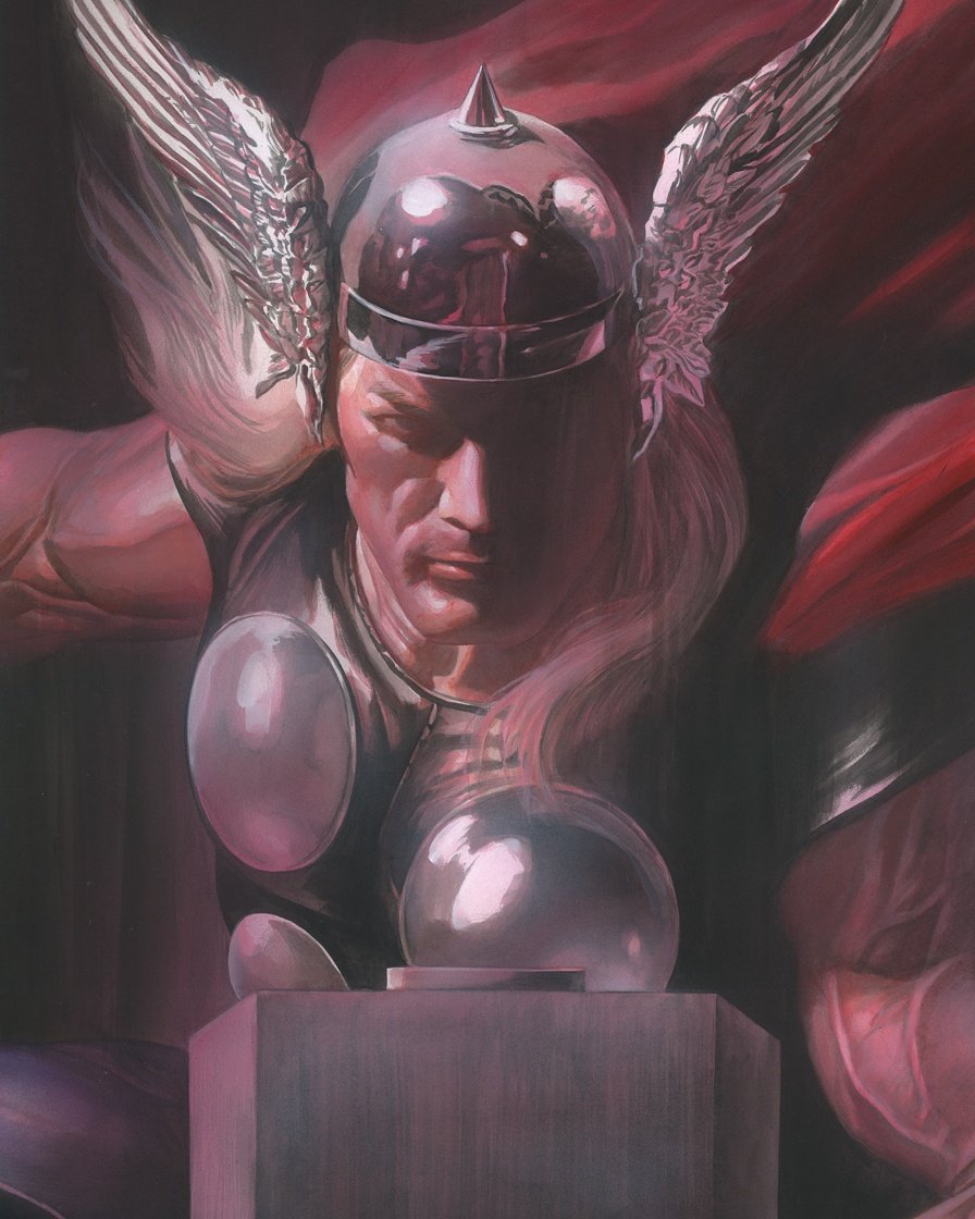 AlexRossArt1's tweet photo. #Thor #marvel #shadows #series #sandiego #comiccon booth 2415 #alexross #art https://t.co/xl0eCVOlWj