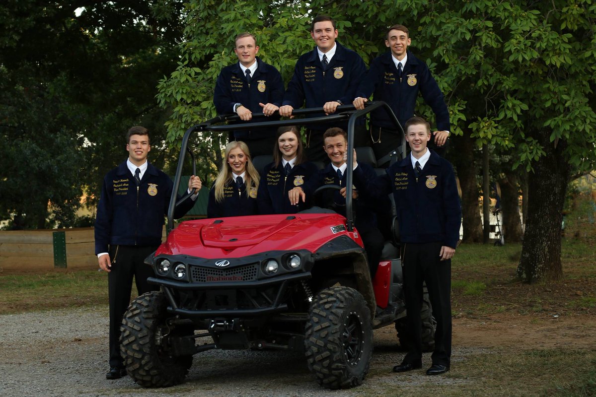 Mahindra_USA's tweet photo. We're thrilled to be able to support @FFAOK's 2017 Alumni Leadership Camp this week by hooking them up with 2 XTV's! #RelentlessFFA #FFA https://t.co/fvmvdANqUH