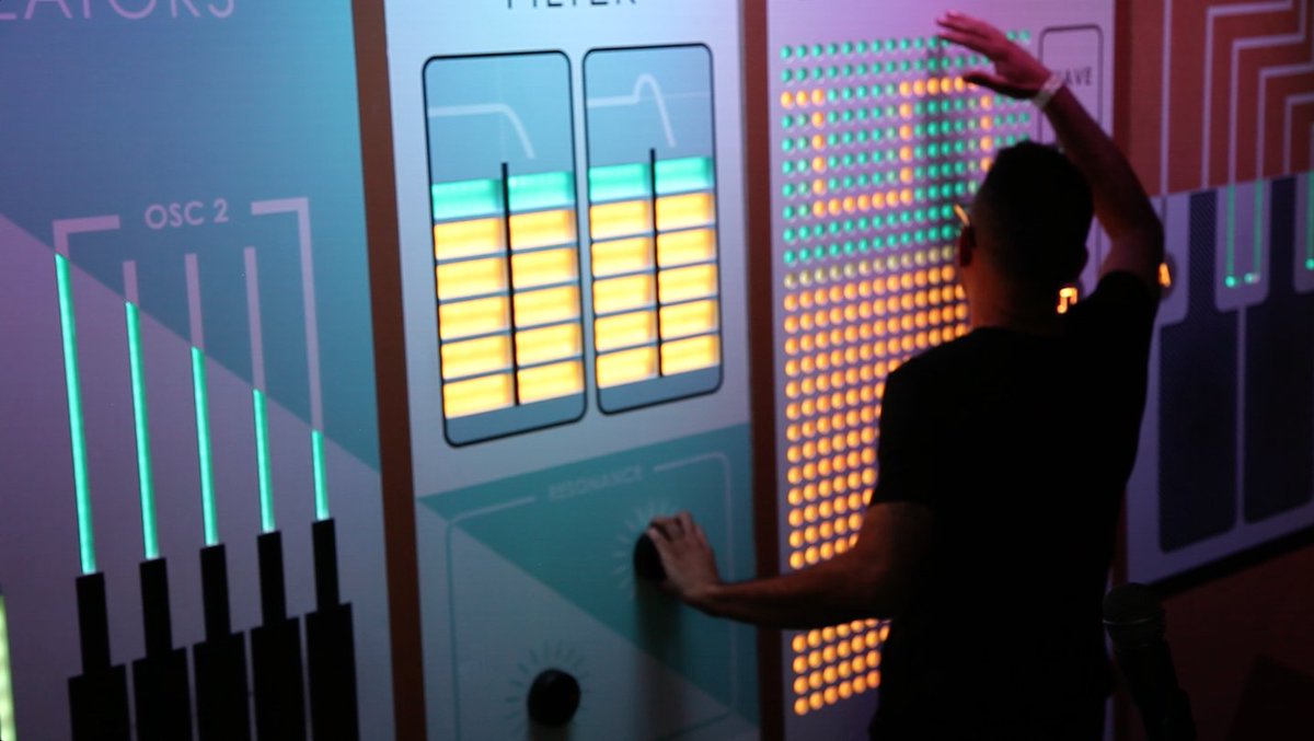 incitemachines's tweet photo. Say hello to the MAUD #synth, an interactive sound installation designed by incite* in #LosAngeles... #MAUDsynth 🤖🎹🎼 https://t.co/WFieNxk6C7 https://t.co/cRcYap92Zk