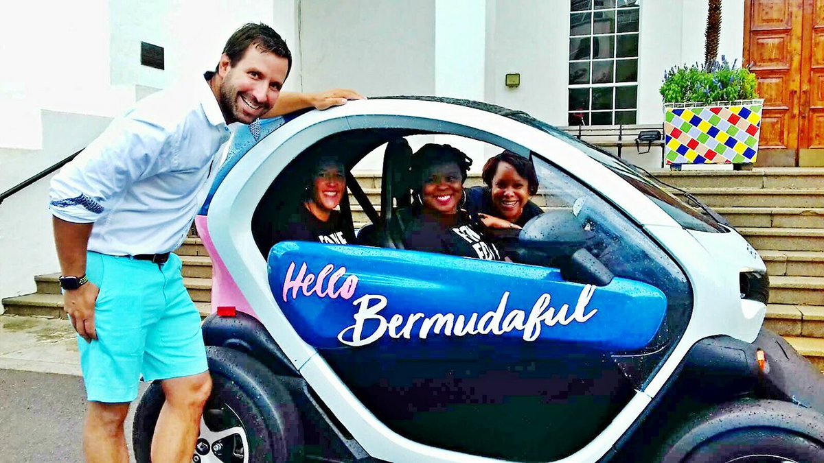 touristtuesday's tweet photo. HelloBERMUDAFUL!!
What better way to roll up to the polls than in the #BTAtwizzy 😍😍!! 
#BdaVotes2017
#BermudaElection2017
#TouristTuesdayBda https://t.co/DIGN2w7yeH
