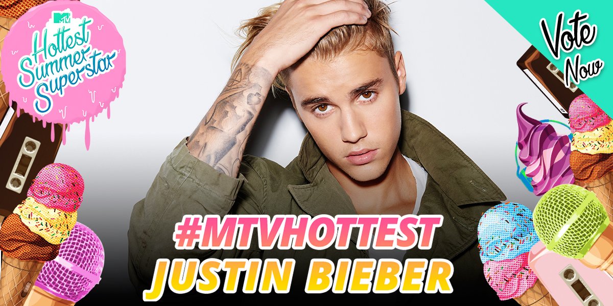 MTVMusicUK's tweet photo. Our next contender is @justinbieber! To vote use #MTVHottest Justin Bieber from 6pm today! ❤️ https://t.co/GwvXqFsK95