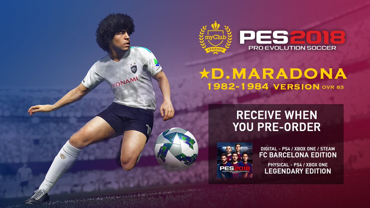 Maradona - yet another reason to pre-order #PES2018 Legendary Edition. 👌

Secure your copy at <a href="/GAMEdigital/">GAME.co.uk</a>: game.co.uk/en/games/pro-e…