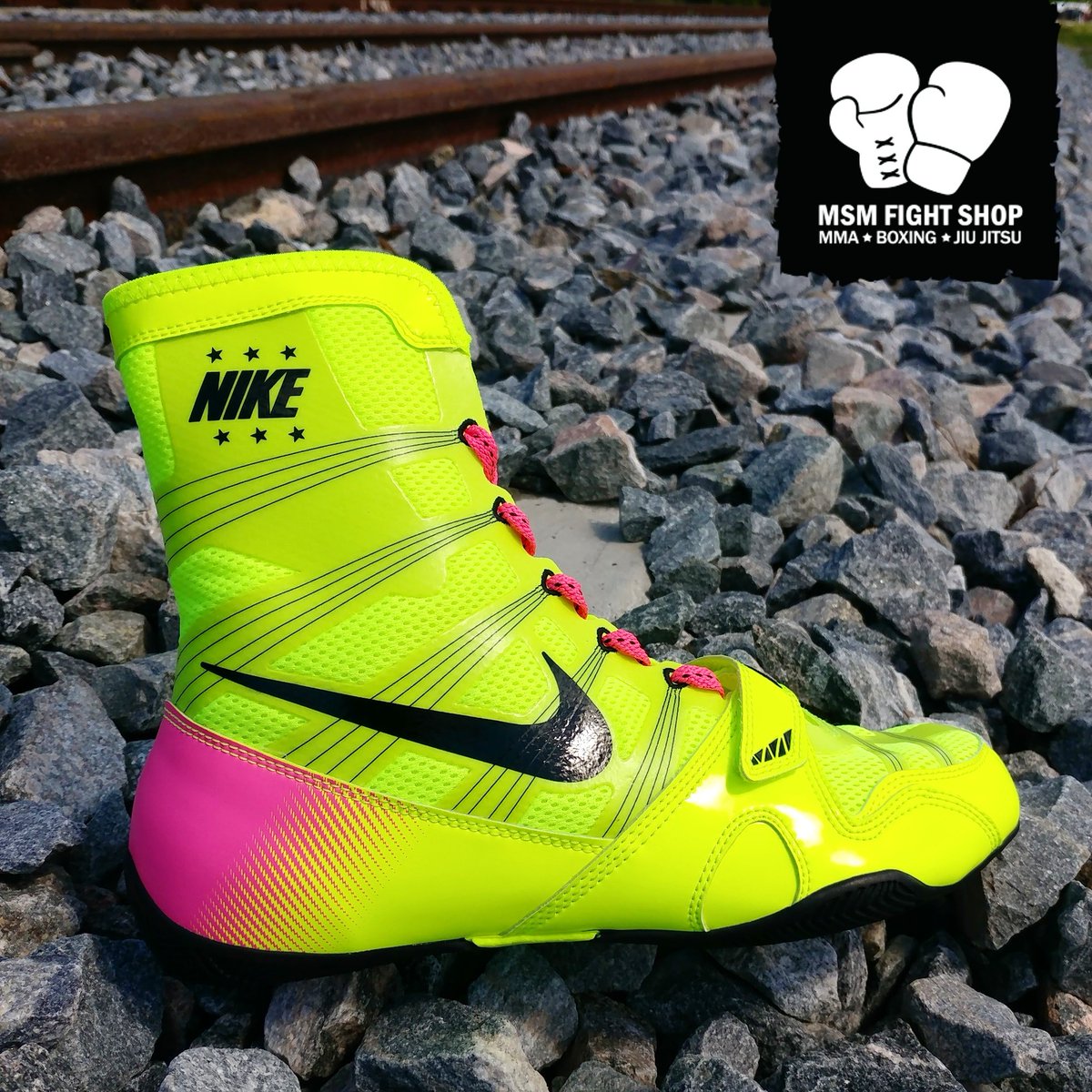 neon green boxing shoes