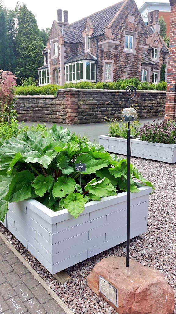 KeeleUniHub's tweet photo. This afternoon we had the judges for #BritainInBloom visit our courtyard garden. They were v.impressed....fingers crossed for a good result! https://t.co/92GVUoWiBl