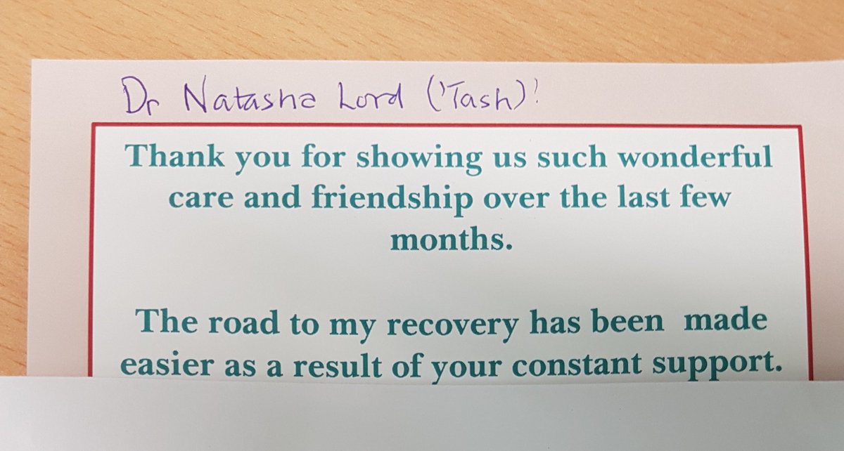 natashadlord's tweet photo. Those *heart sing* moments where you have made a difference #heartsing #PatientExperience #qualityaims https://t.co/OfSEoklXBI