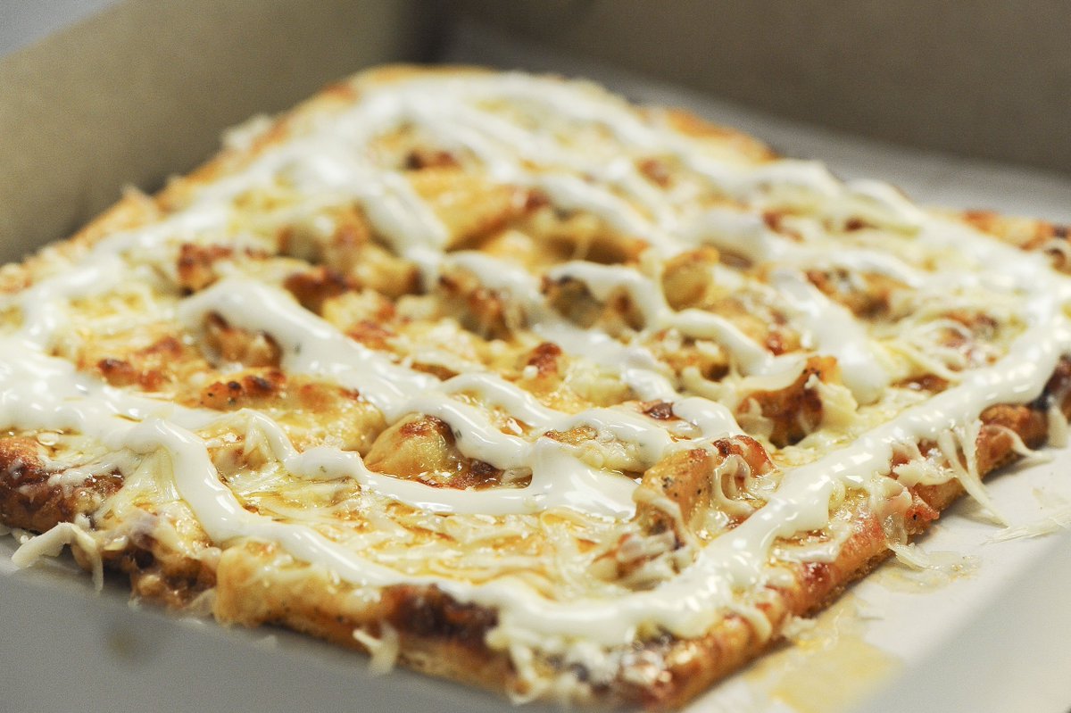 WallysCambridge's tweet photo. One of the tastiest slices on the menu - Buffalo Chicken! https://t.co/6ACp16c1Ug