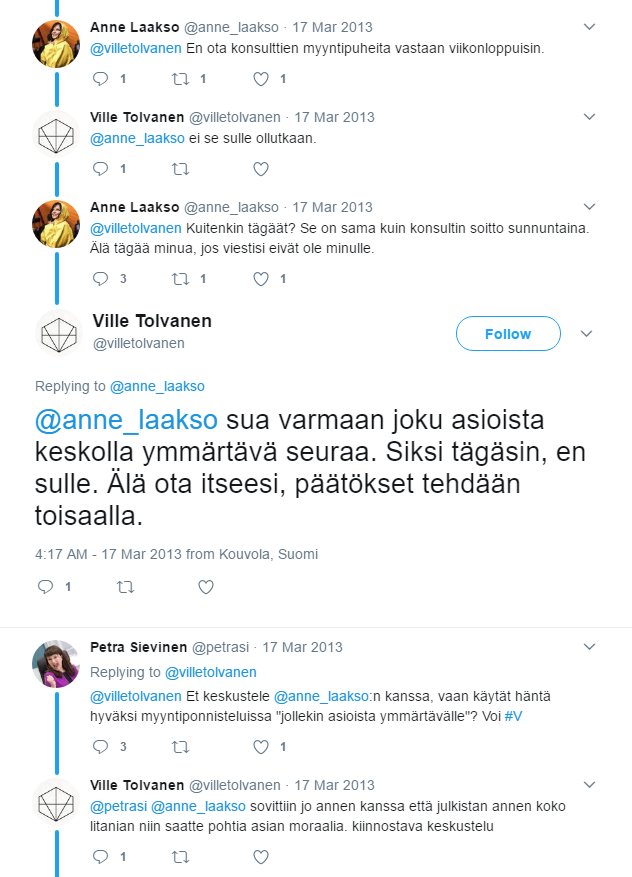 tässä me #digitalist asiantuntia kuomat haukunme jonkun <a href="/anne_laakso/">Anne Laakso</a> naisen keskolla kun ei osta höbölöö botaskaa, tyhmyri nainen asia #V