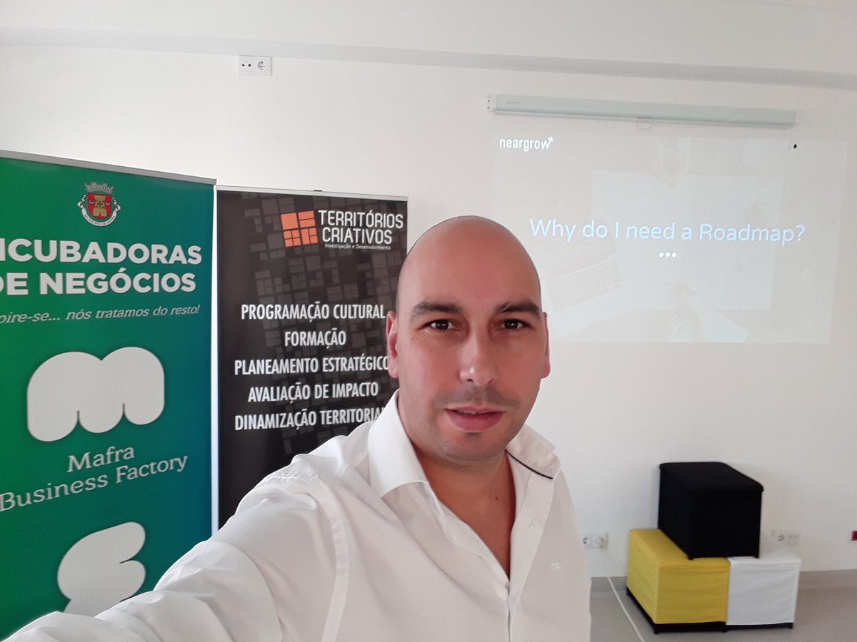 rmcdomingues's tweet photo. Estive em Mafra a apresentar o 2º meetup da @Neargrow e gostaria de agradecer à Business Factory e Territórios Criativos por todo o apoio! https://t.co/B1DqLh4IbC