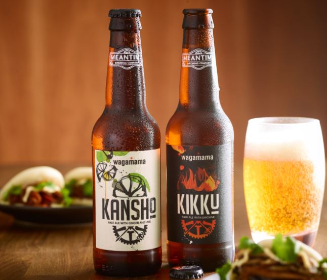 MeantimeBrewing's tweet photo. We're such big fans of the flavours at @wagamama_uk that we made two beers packed full of 'em. #Kikku or #Kansho - which is your choice? https://t.co/C8iQl1W5sl