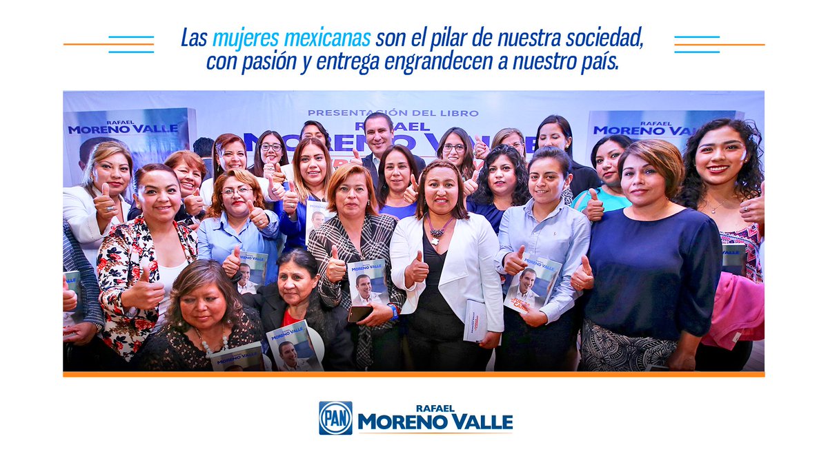 RafaMorenoValle's tweet photo. Con el talento, compromiso y apoyo de las mujeres, ¡el cambio para #México es posible! #MujeresConRMV https://t.co/xhFThVrPA3