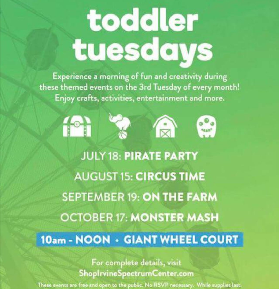 FunLittleOneOC's tweet photo. It's toddler Tuesday at #irvinespectrum!

#orangecounty #familyfun #familyevents https://t.co/IEkjUgOuPt