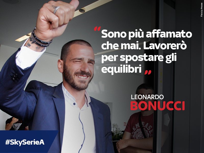 SkySport's tweet photo. .@bonucci_leo19 lancia la sfida alla @juventusfc 🔴⚫️ #SkySerieA https://t.co/wC5BaEMJVI
