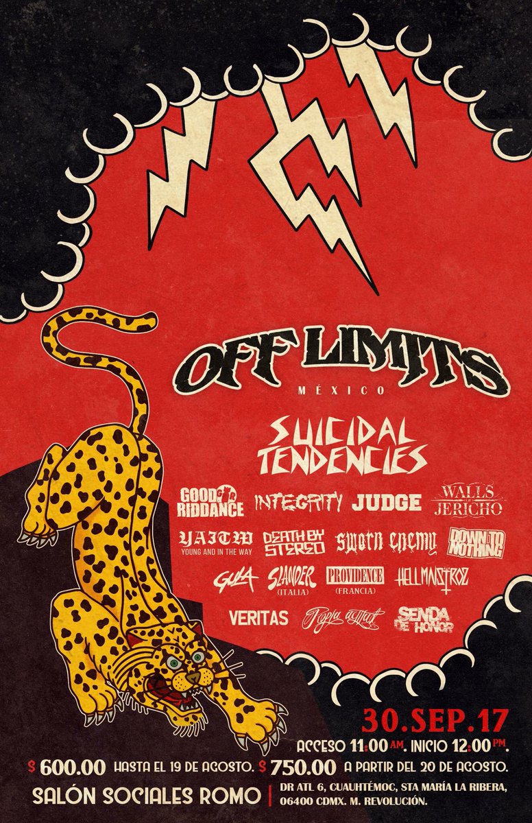 OfflimitsMx's tweet photo. Cartel completo!
#offlimitsmx #México #2017 #diy #puercords https://t.co/UcHRaR4rFI