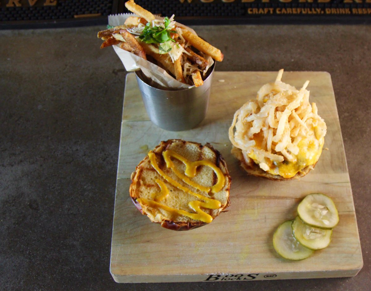 Take a break for our All Time Wurst Burger.