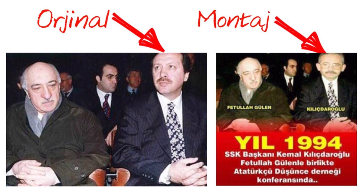kacsaatolduson's tweet photo. Trollerin yaptığı montajın aynısını Burhan Kuzu da yapıp paylaşalı 1 saat oldu(Elleri montajlamayı unutmuşlar:) https://t.co/Z1nAMSZFwo