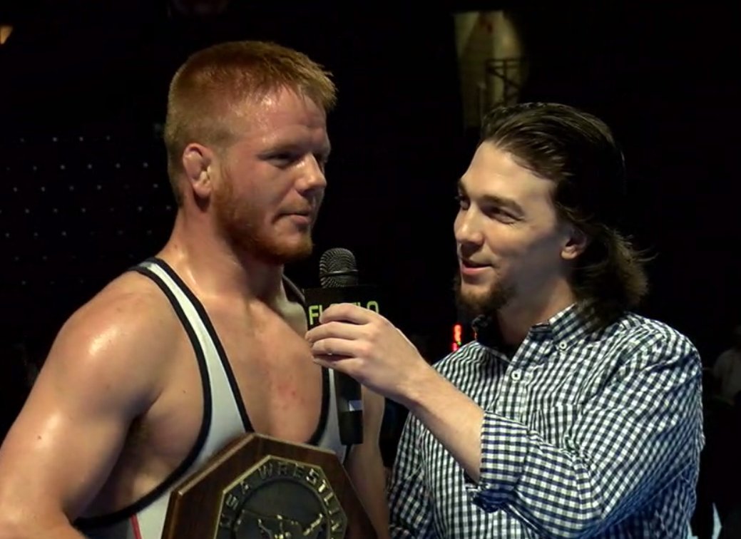 IAwrestle's tweet image. Max Lyon is a National Champ at 182 pound!! Winning 10-3 in the finals #2down #TripleCrown #Fargo17