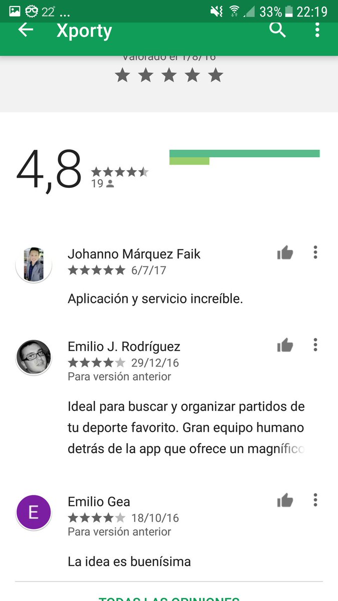 Vuestras opiniones son nuestra inspiración para mejorar cada día. Mil gracias por vuestros comentarios! #Deportes #Apps #Xporty #Gracias