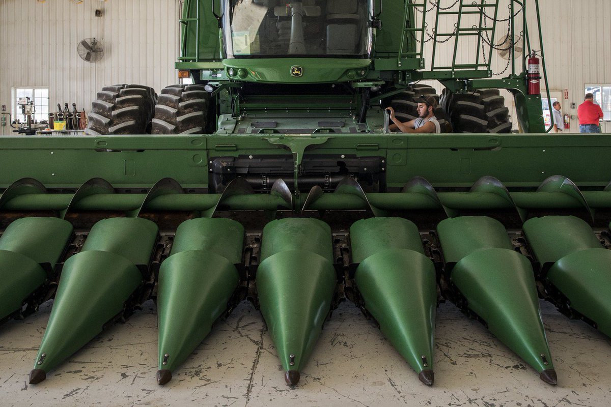 jessenewman13's tweet photo. It’s out! Our deep dive into John Deere, iconic equipment maker and financier of the Farm Belt  https://t.co/za47i4cpxy w/ @bob_tita https://t.co/ZY5jHS4TBN