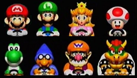 mario kart 64 characters