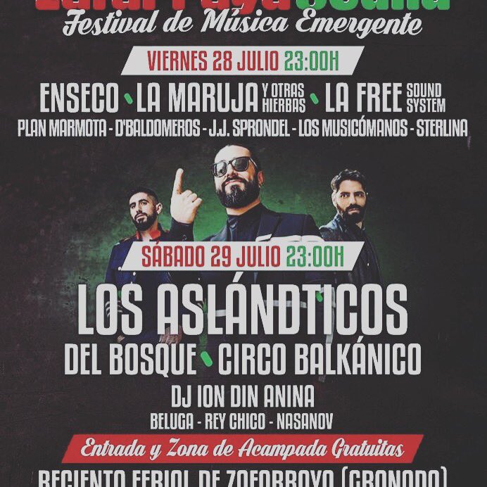 ZafarrayaJazz's tweet photo. @festivales_ El #zafarrayasound os espera con muchas ganas, mucha música y mucho buen rollo!!!mochila, coche y a disfrutar!!! https://t.co/2Wh3qKkWRR