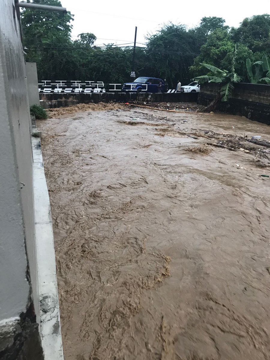 CNC3TV's tweet photo. Maraval River at the moment. The Diego Martin River is also high. A tree has fallen on the Morne Coco Road. https://t.co/6x27Ke99iZ