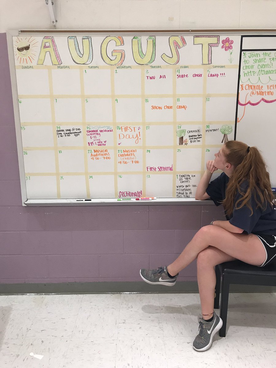 DentonHighChoir's tweet photo. The officers spent the last two days planning and getting the choir room ready for this year... it's great to be Bach! https://t.co/N7liMQCidX