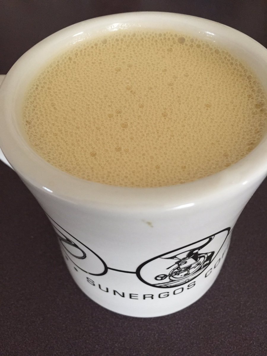 MikeSigers's tweet image. Afternoon #BulletproofCoffee for @JoiTaniaSigers. Used @SunergosCoffee Brazil Decaf, coconut oil and @AncientOrganics ghee. #bombdiggity 😘😍😋