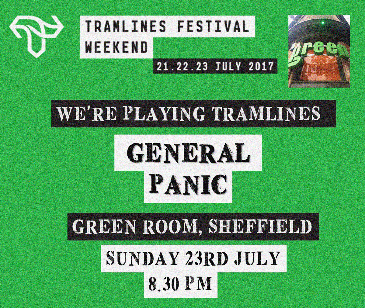 IT'S ALL ABOUT SUN 8.30PM <a href="/GreenRoomSheff/">Green Room,Sheffield</a> !!!
Get ready for ☢️ GENERAL PANIC ☢️
😱😱😱 #Tramlines2017 #tramlinesfringe #sheffieldissuper