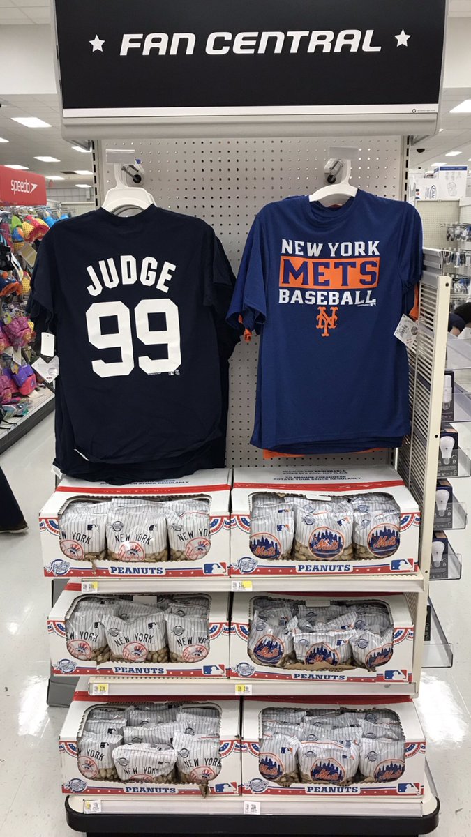 ETLJoe2847's tweet photo. Take me out to the ball game! Come to Target to get some peanuts and a new Mets or Yankees shirt #Mets #Yankees #Target #Sales #110hgr8 https://t.co/gjWBGlfTnW