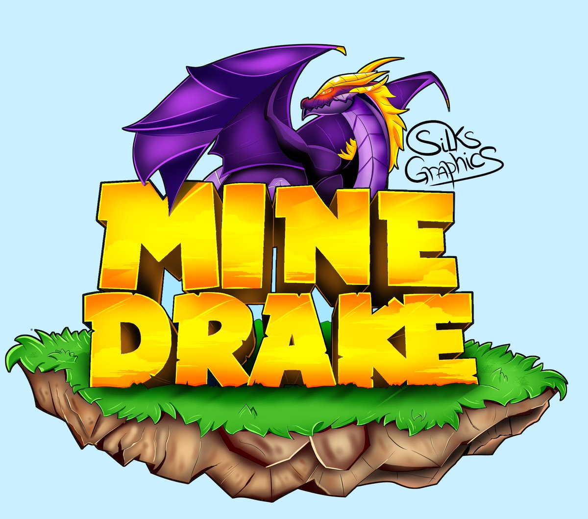 SilksGraphics's tweet photo. My new favourite logo for @MineDrakeNet 
RT's Appreciated. https://t.co/o5fBDeB0GZ