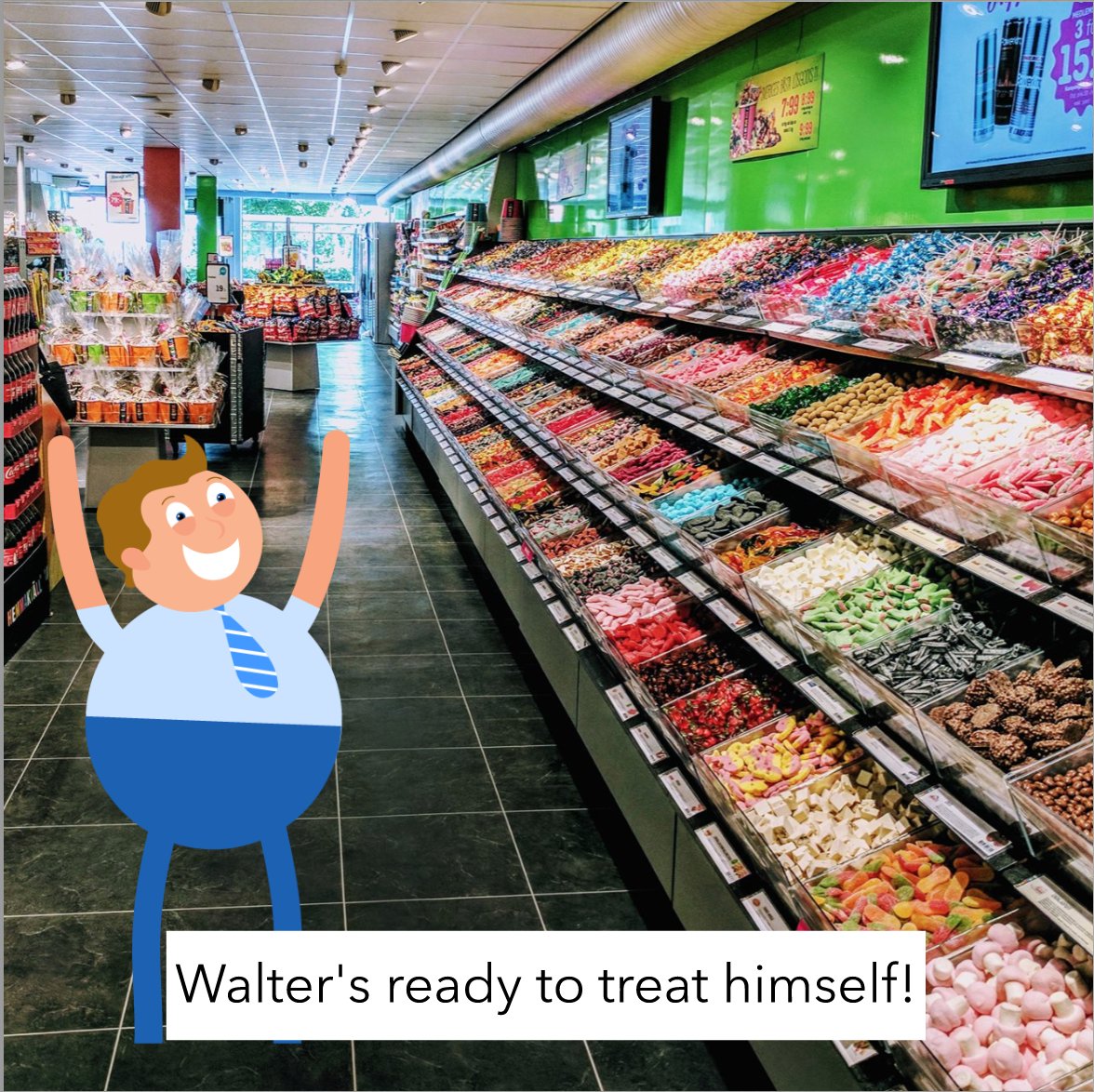 Walters_Wanders's tweet photo. Walter's had a sweet summer! Add to Walter's story at https://t.co/p0jBmMEFOO and tweet us your sentence! #Ideas #fun #candy #GoWalter https://t.co/qHYhfr2BvK