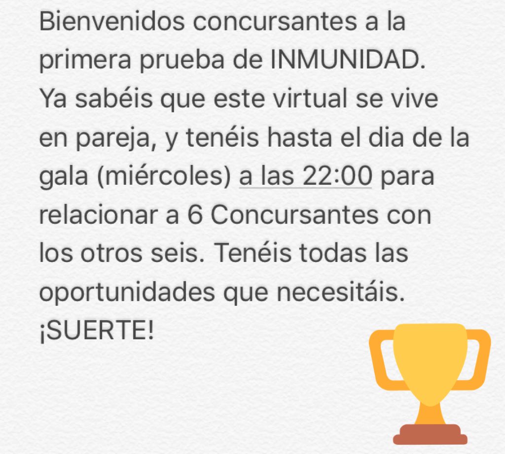 deceerre_'s tweet photo. 1ra PRUEBA DE INMUNIDAD. #SUMMERVIRTUAL https://t.co/4fqkSrbgi8