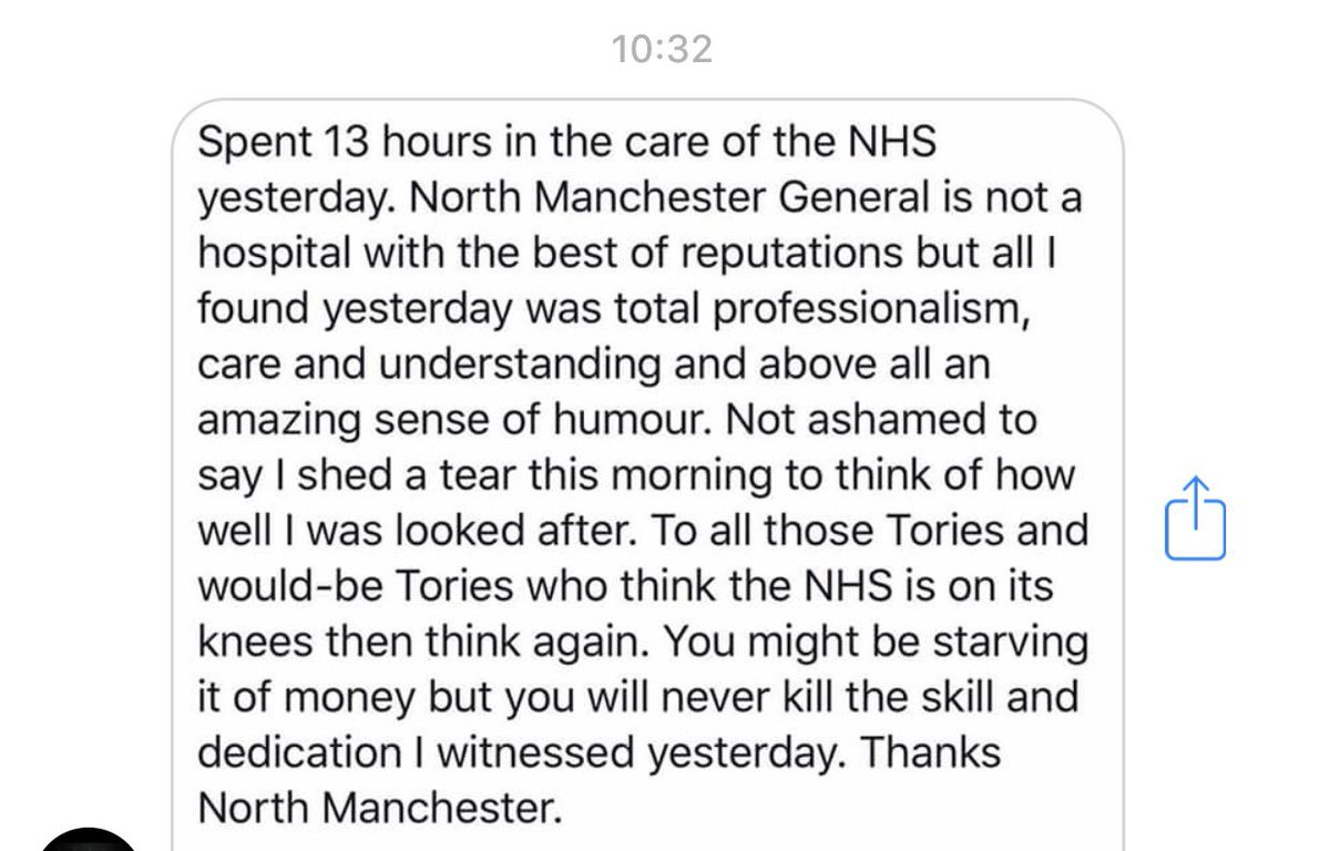 marcopolo1701's tweet photo. When I get messages like this it makes me proud to be a nurse. Proud to make a difference. #Nursing #nurselife #makingadifferenece #NHS https://t.co/psFnHdxa8B