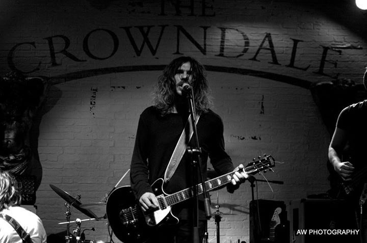 Sonny from <a href="/KindredShins/">Kindred Shins</a> back with a bang <a href="/TheCrowndale/">The Crowndale Club</a> last week #tramprock #livemusic #photography