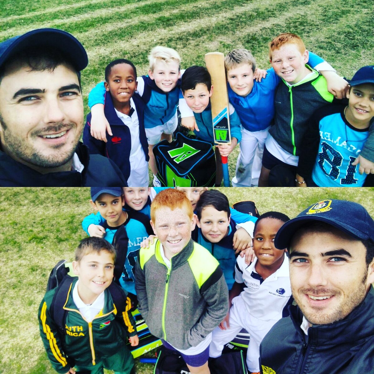 Cloete_'s tweet photo. Fantastic 67minute cricket practice celebrating #mandeladay today https://t.co/5Z25FVi09g