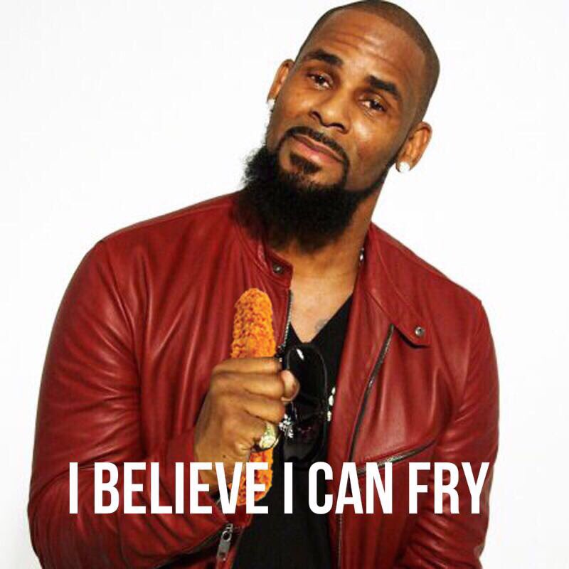 I believe I can fryyyy... 🎶 Geloof jij dat je kunt frituren? Kom maar op dan! Check voordekunst.nl/projecten/5857 ! #frisfrituren #rkelly