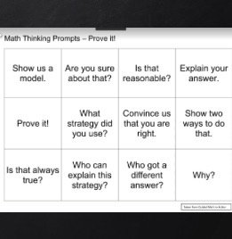 FoxElementary's tweet photo. Looking 4 ways 2 encourage more math talk w/ your Ss??? Check out this chart. Aim 4 deep thinking. @MsCastillosMath https://t.co/gBKadKVGGN