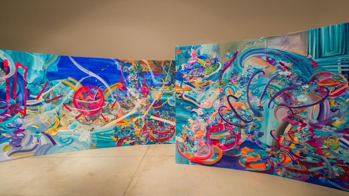 SaatchiArt's tweet photo. Irina Rosenfeldt's abstracts installed at Emilio Caraffa Museum for her solo exhibition. Congrats, Irina! https://t.co/qQQjQQ5Sz8 https://t.co/6pujZJhv9z