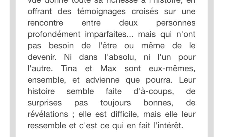 NinaFrey_'s tweet photo. Au cœur de cette très très belle chronique, quand @Mabu souligne l'importance de l'acceptation de soi 💙 #CeQuiNousOppose #LecteursEnOR ⭐️ ! https://t.co/jF9xGaZBbH