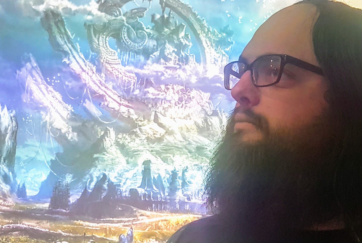RachJaneHarris_'s tweet photo. The Man. The Myth. The Wizard. @big_huw pondering life as we wait for @Welsh_ICE film club to start! https://t.co/pCf0QjFgPz