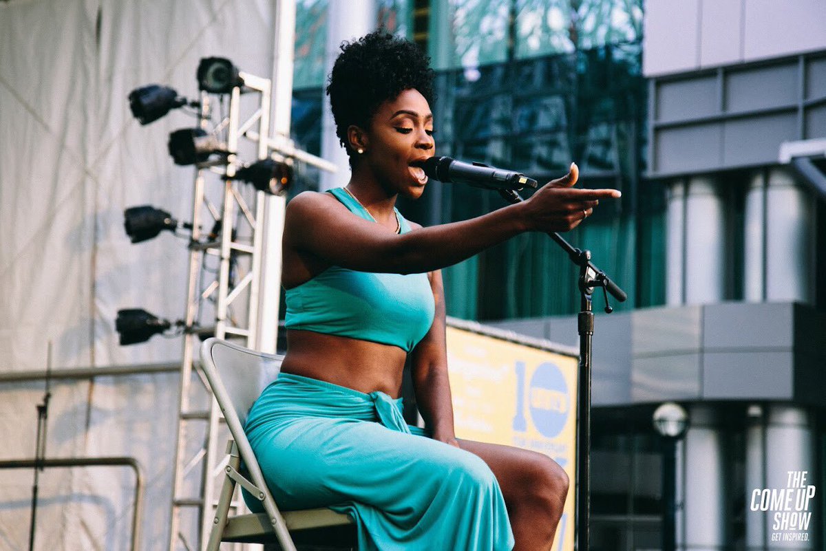 thecomeupshow's tweet photo. .@Jayd_Ink slaying it at #unityfestivalto https://t.co/jtOh1nb5Kc