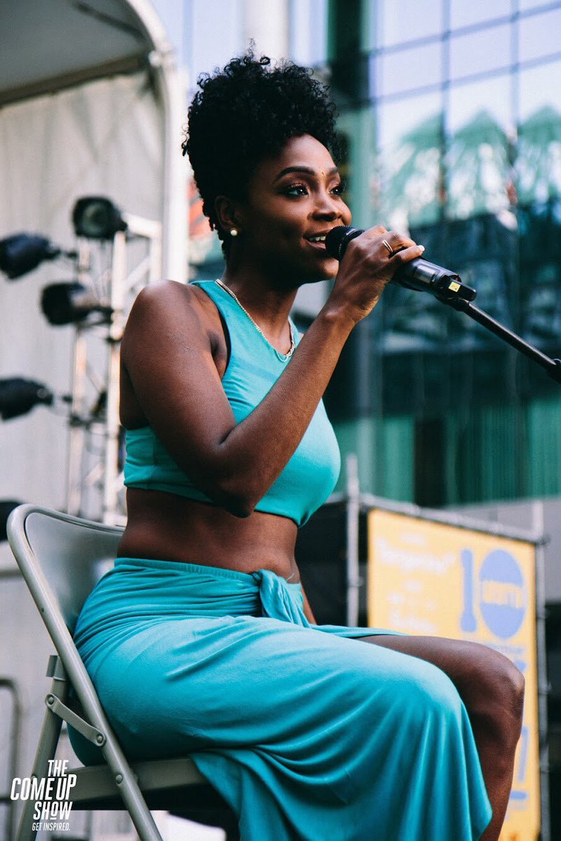 thecomeupshow's tweet photo. .@Jayd_Ink slaying it at #unityfestivalto https://t.co/jtOh1nb5Kc