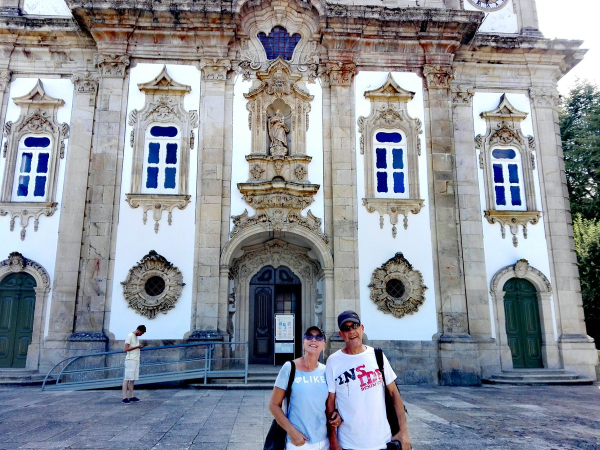 Cara después de subir las 511 escaleras para llegar a la ermita de Lamego(PT)