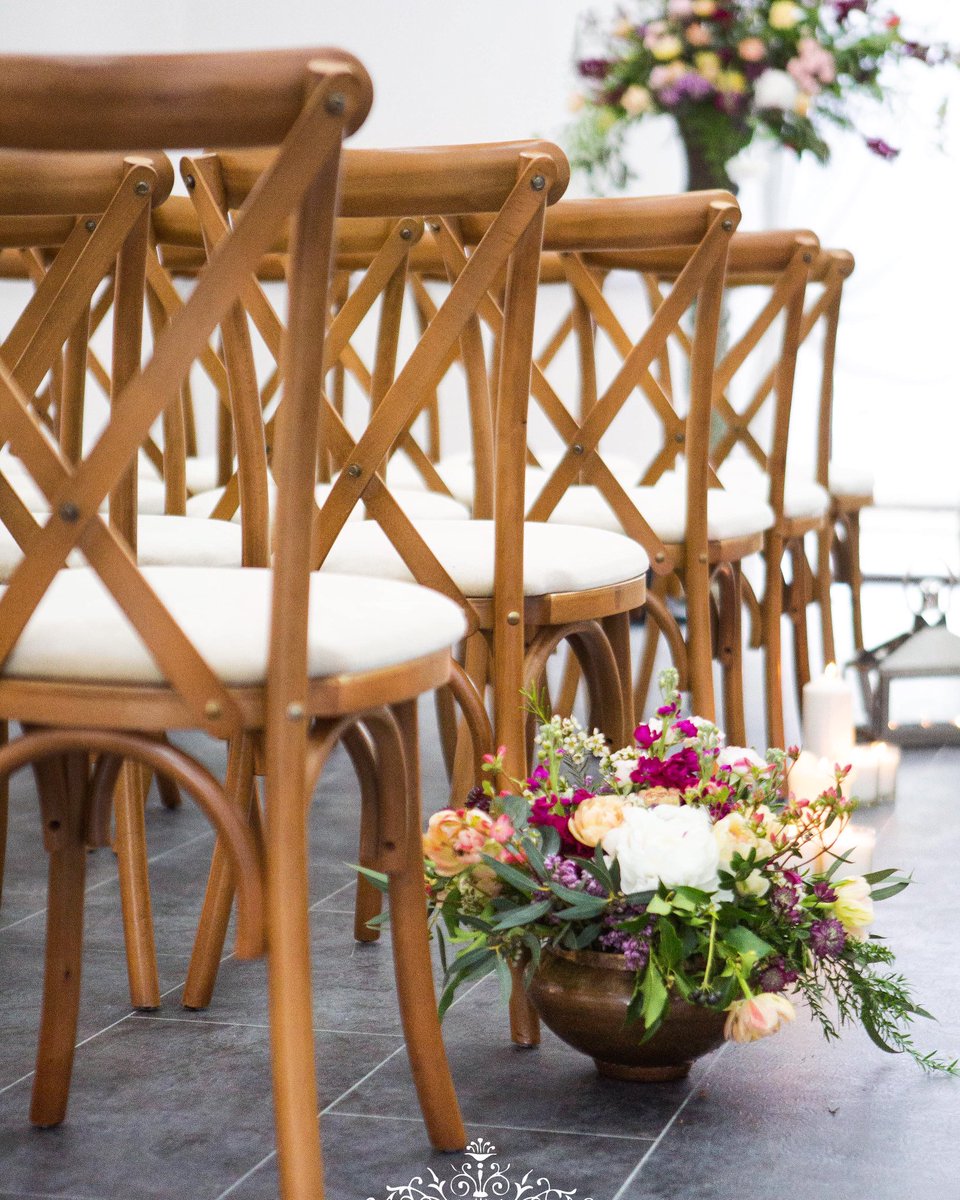 Our new cross-back chairs have proved very popular in 2017! Stunning from <a href="/AnnabelFarley1/">Annabel Farley Photo</a> #eventprofs #weddingchairs