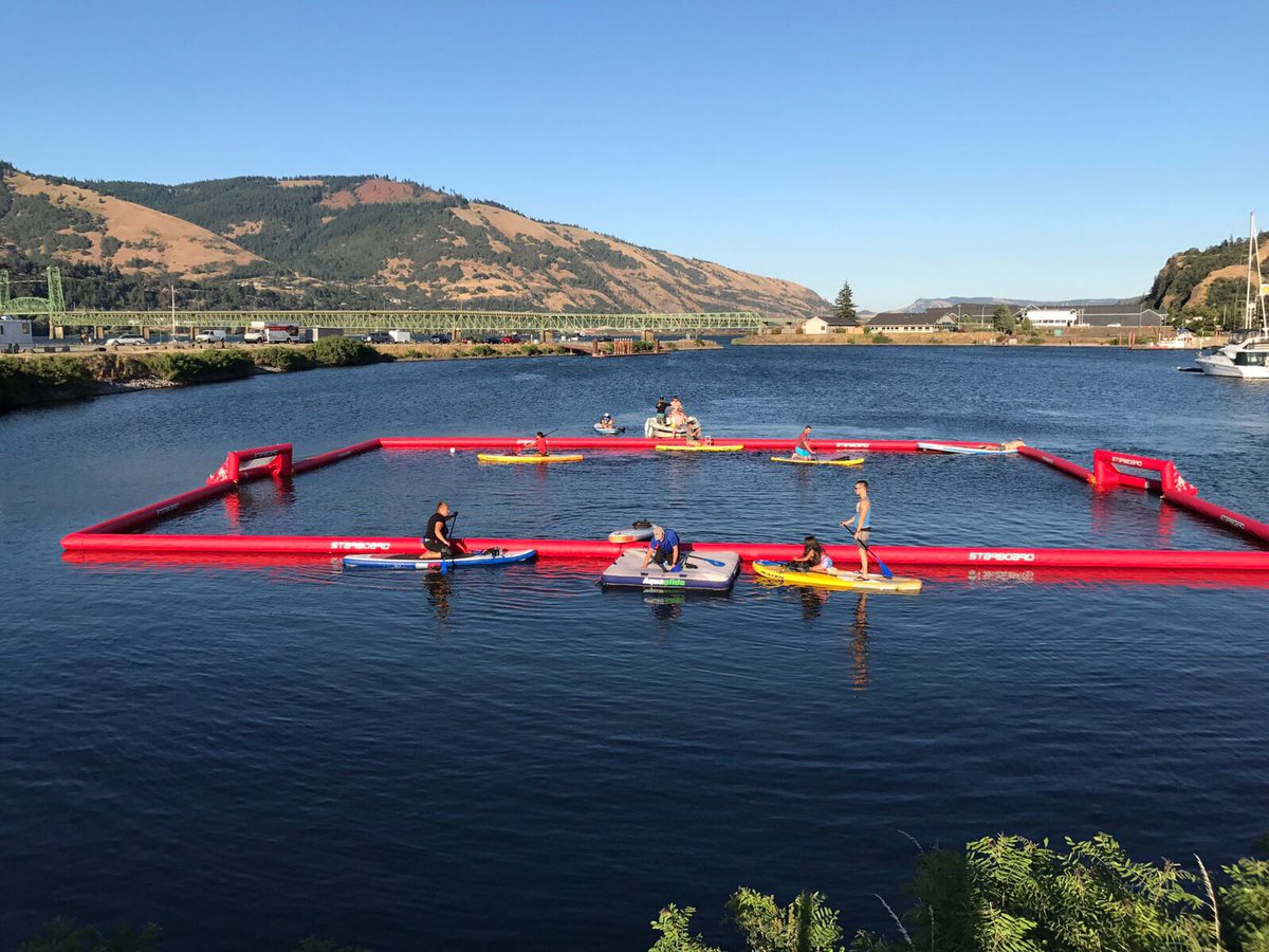 Kitingmatt's tweet photo. SUP polo, new @GlobalSessions1 experience, just in for the @Insitu_Inc Family Picnic with @ryan_m_hartman . #rewritingteambuilding https://t.co/kK60bppsg7