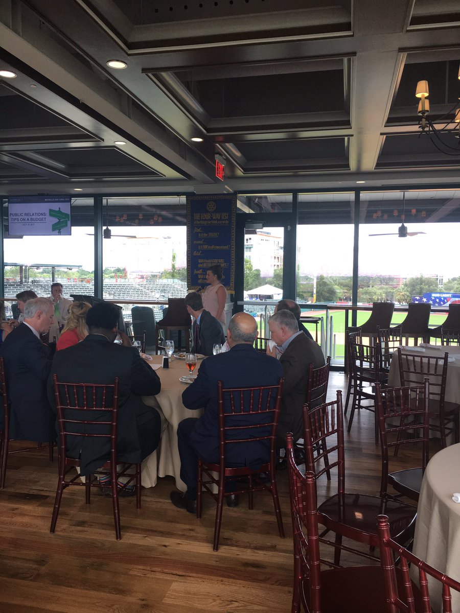 intersectcom's tweet photo. Michelle is now speaking live at the @ChasRotaryClub about #PublicRelations #intersectPR and how to do it on a #budget! #Charelston https://t.co/tLIg7Iy3MY