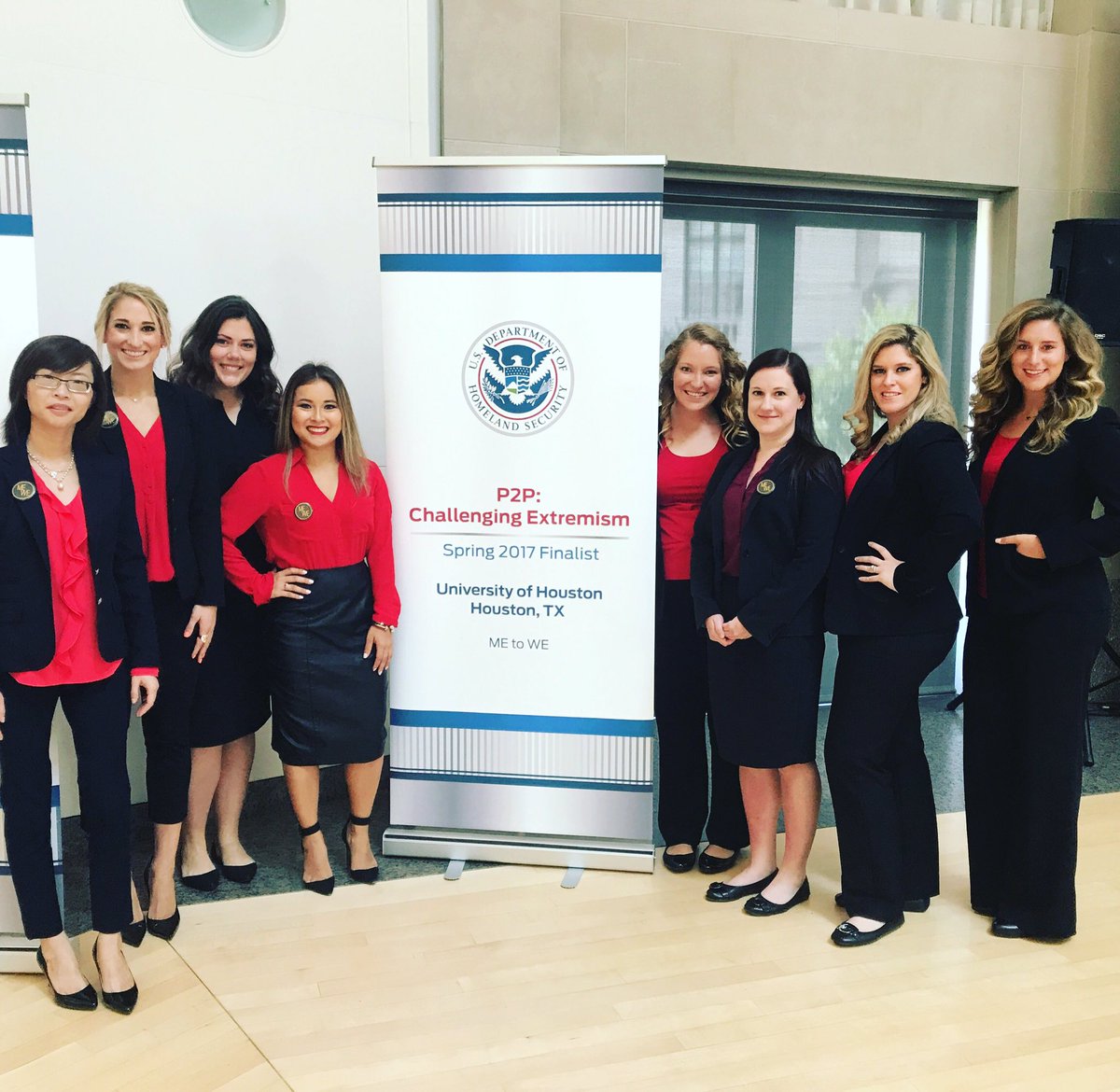 #MEtoWEhtx made it to the finals in Washington, DC for our challenging violent extremism campaign!#UHcoogs <a href="/UHValentiSchool/">UH Valenti School</a> #wearep2p