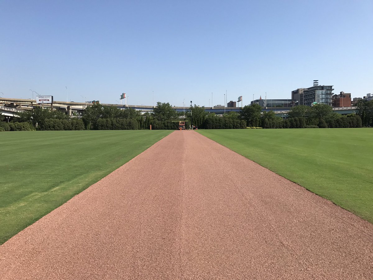 pbsgrounds's tweet photo. Nothing but detail work from here on out to prep for @Bengals Training Camp next week #whodey https://t.co/kVq52D4jWC